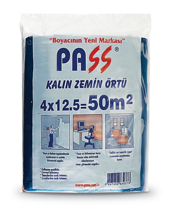 PASS KALIN ZEMIN ORTUSU 50m2 (4*12.5) PK250