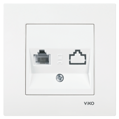 VIKO KARRE BEYAZ TEKLI NUMERIS TELEFON PRIZI CAT3  90967013